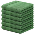 Axyaa Kitchen Cotton Towels: Absorbent Honeycomb Dish Cloths, Reusable & Washable