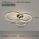 Axyaa Modern Luxury Nordic LED Living Room Lights Circular Fixtures