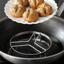 Axyaa Stainless Steel Steaming Rack - Kitchen Cookware Essential