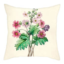 Axyaa Pink & White Flower Pattern Pillow Cover 45*45cm