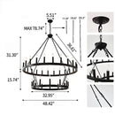 Axyaa Luxury LED Ceiling Chandelier for Modern Living Room & Dining Area
