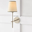 Axyaa Copper Cloth Cover Wall Lamp: Modern Luxury Living Room Decor