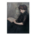 Moody Victorian Woman Portrait Wall Art Print by Axyaa