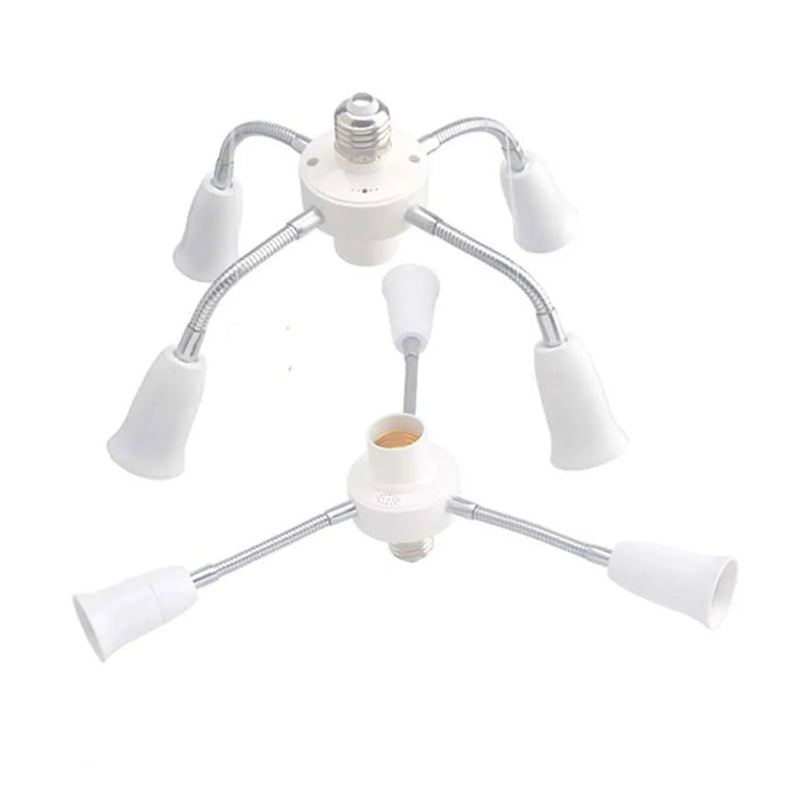 Axyaa Adjustable E27 Light Socket Splitter for LED Bulbs