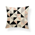 Axyaa Pink Stripe Linen Home Decor Pillowcase 45x45cm Sofa Eye Pillow