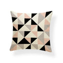 Axyaa Pink Stripe Linen Home Decor Pillowcase 45x45cm Sofa Eye Pillow