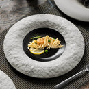 Axyaa Ceramic Nest Plate | Stone Texture | European Style | High-End Hotel Dining
