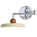 Axyaa French Retro Swing Arm Wall Lamp - Cream Style, Bedroom Bedside, Wiring-Free