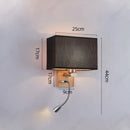 Axyaa LED Wall Lamp with Rotatable Spotlight for Bedroom Reading