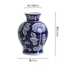 Axyaa Blue & White Porcelain Pomegranate Vase - High-end Ceramic Home Decor