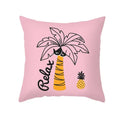 Axyaa Summer Fruit Polyester Cushion Cover - Small Fresh Tropical Plants Pillowcase
