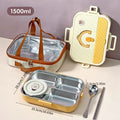 Axyaa Stainless Steel Lunch Box Set with Cutlery & Bowl
