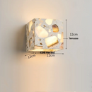 Axyaa Nordic LED Wall Lights Terrazzo Stone Wall Lamp for Modern Spaces