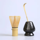 Axyaa Matcha Tea Set Bamboo Whisk Scoop Ceramics Bowl Handmade Ceremony Tool