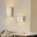 Axyaa Wabi Sabi LED Wall Light Fixtures - Yellow Travertine Bedroom Lamps