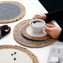 Axya Hand-Woven Table Mat Set - Heat Insulation, Western & Hot Pot Mats