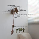Axyaa Wooden LED Wall Lamps: Bedroom Home Luminaire, Walnut Wood Shade, Bathroom Mirror Stair Light
