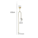 Axyaa Glass Ball Vertical Chandelier - Nordic Geometric Pendant Light