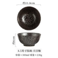 Axyaa Japanese Style Rice Bowl Set of 4 White Ceramic Salad Soup Seasoning Breakfast