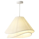 Axyaa Medieval Cream Fabric Pendant Lamp - Creative Dining Table Light