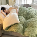 Axyaa Super Thick Winter Lamb Cashmere Weighted Blanket for Beds