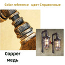 Axyaa Industrial Retro Iron Pipe Wall Lamp for Dining, Cafe, Bar Decor