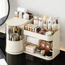 Axyaa Desktop Cosmetic Storage Box with Drawer - Large Capacity Organizer for Skincare and Makeup