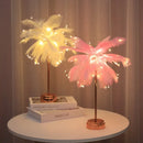 Feather Bedside Lamp by Axyaa: DIY Creative Table Night Light, USB/AA Power