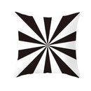 Axyaa Black & White Plaid Wave Stripe Checkerboard Print Throw Pillow Case