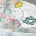 Axyaa Double-layer Insulated Milk Mug - Colorful Flower Love Cup