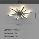Axyaa Swivel Ceiling Fan Light: Creative Ultra-Thin Home Lighting