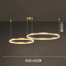 Axyaa Nordic Modern LED Ring Chandelier for Living Room, Study, Bedroom, and Dining Room