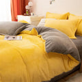 Axyaa Winter Warm Flannel Duvet Cover - Double King Queen Twin Bedding Comforter Case