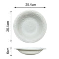 Axyaa Moon Pattern Ceramic Deep Plate for Salad, Soup, and Dessert