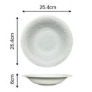 Axyaa Moon Pattern Ceramic Deep Plate for Soup Salad Dessert, Household & Commercial