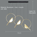 Axyaa Modern Magpie LED Chandelier for Living Room and Bedroom
