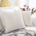Axyaa Solid Color Graininess Cushion Cover Sofa Decor Lumbar Pillow Case