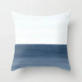 Blue Marble Geometric Cushion Cover 45x45cm for Home & Office Decor by Axyaa