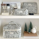 Axyaa Floral Cosmetic Bag Set - 3pcs Portable Toiletry Organizer for Women