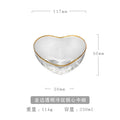Axyaa Golden Trim Glass Bowl Set for Salad, Fruit & Dessert