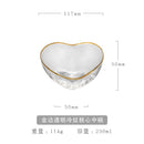 Axyaa Golden Trim Glass Bowl Set for Salad, Fruit, and Dessert