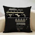 Axyaa Geometric Africa Pattern Sofa Pillow Cover Linen Cushion Case African Decor