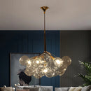 Axyaa Glass Ball Ceiling Chandelier for Modern Room Decor