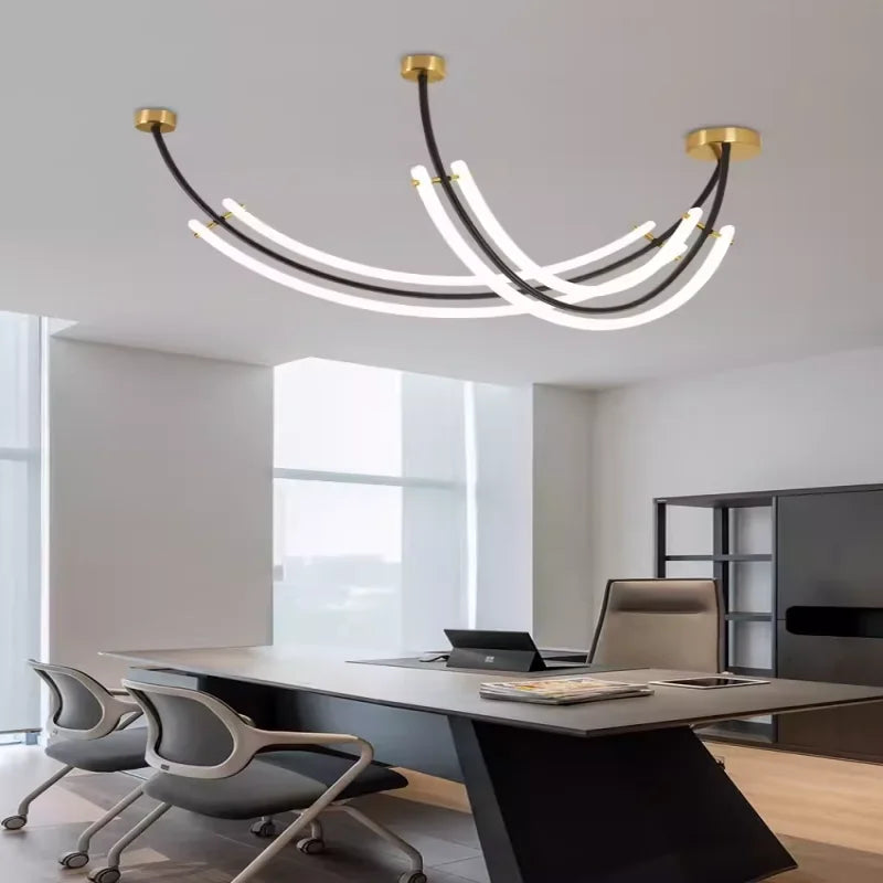 Axyaa Modern LED Pendant Chandeliers for Living Room Dining Room Indoor Lighting