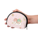 Axyaa Little Twin Stars Coin Purse Wallet for Girls - Fashionable Portable ID Card Storage Bag
