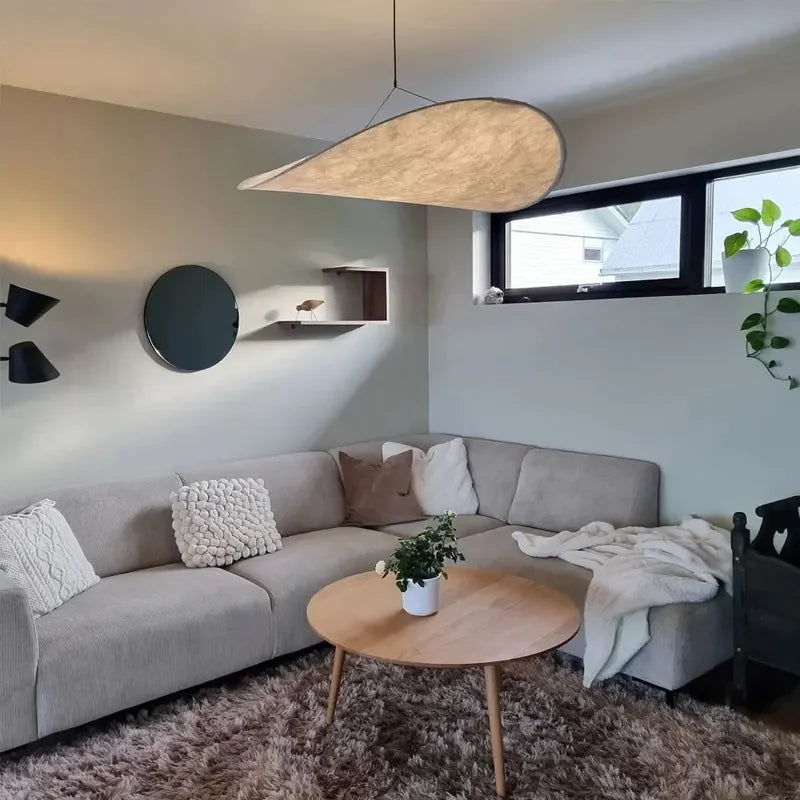 Axyaa Silk Fabric Pendant Light Chandelier for Modern Nordic Home Decor