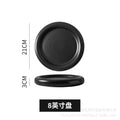 Axyaa European Matte Ceramic Pasta Plate, Hotel Restaurant Steak Plate