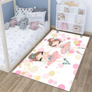 Axyaa Ballerina Girl Child Rug: Non-Slip Bedroom Decoration & Play Mat
