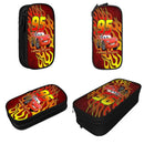 Axyaa Lightning Mcqueen Double Layer Pen Box - Large Capacity, Office & Makeup Accessories