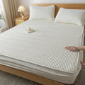 Axyaa Ultrasonic Waterproof Mattress Protector Embroidered Fitted Sheet